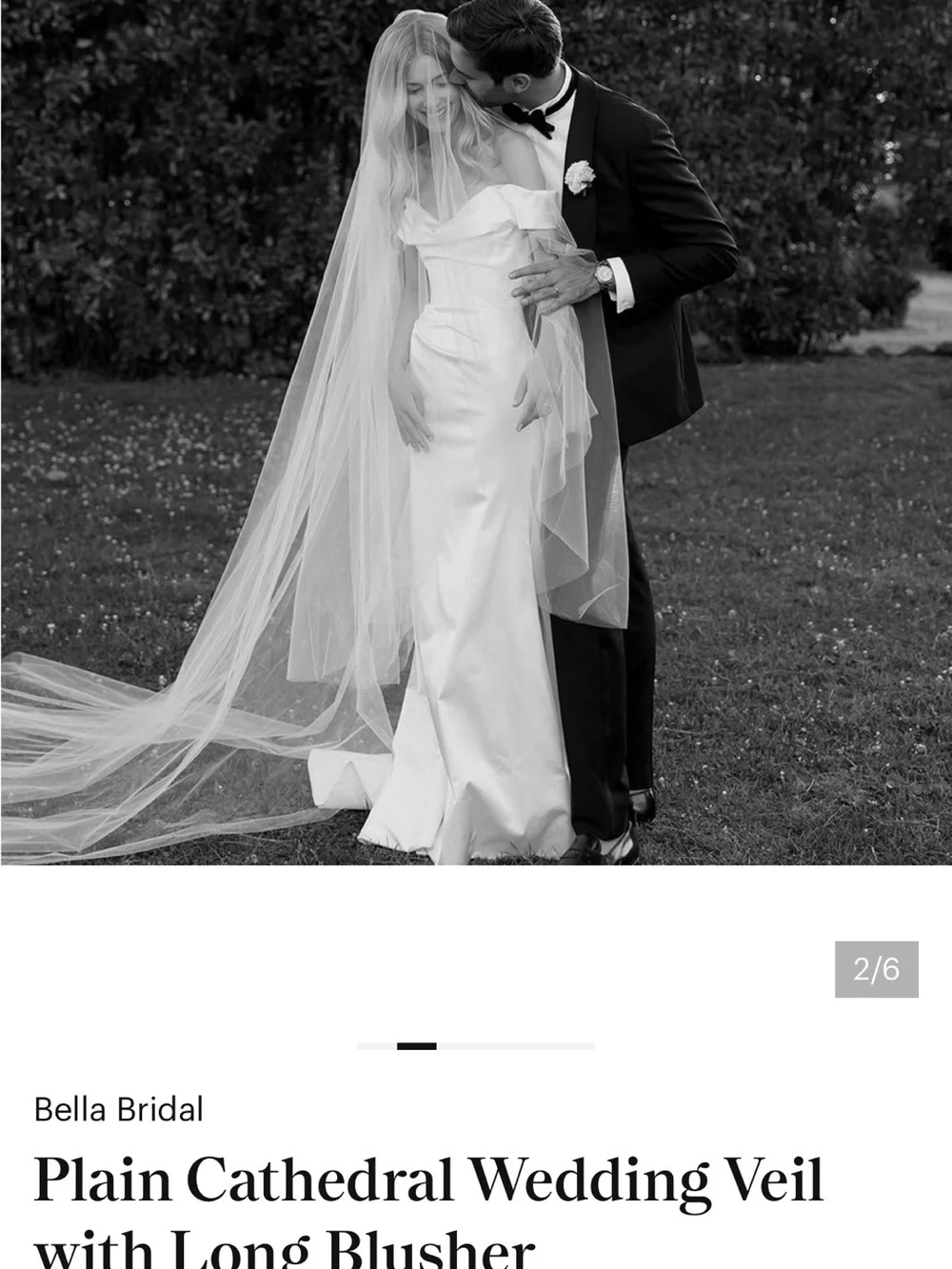 White Cathedral Wedding Veil